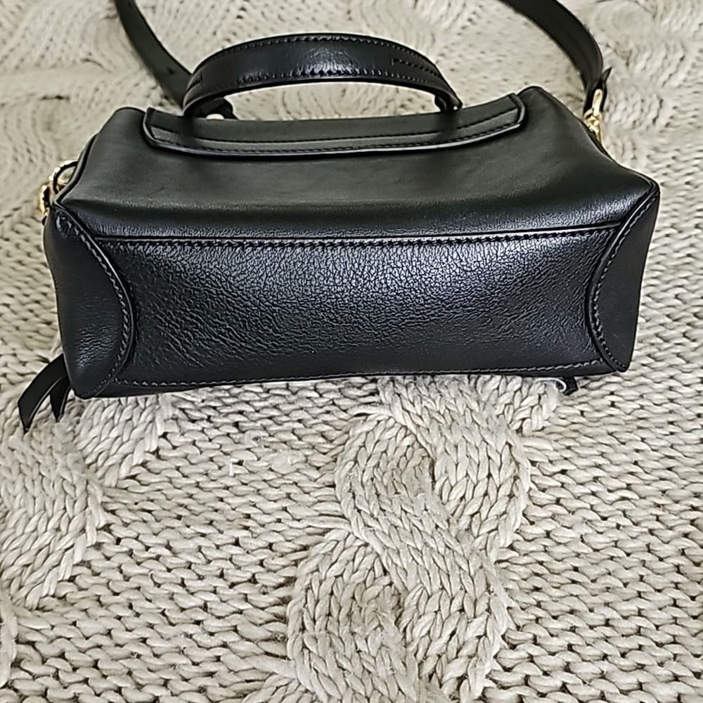 Chloe Faye Day Mini Black Leather Crossbody Bag - Picture 3 of 15